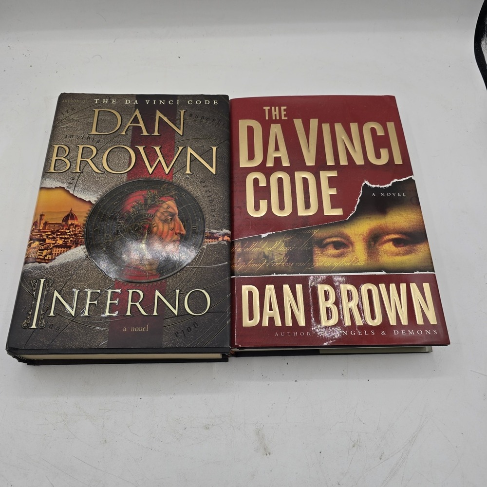 Dan Brown INFERNO First Edition & THE DA VINCI CODE HC/DJ (Robert Langdon)